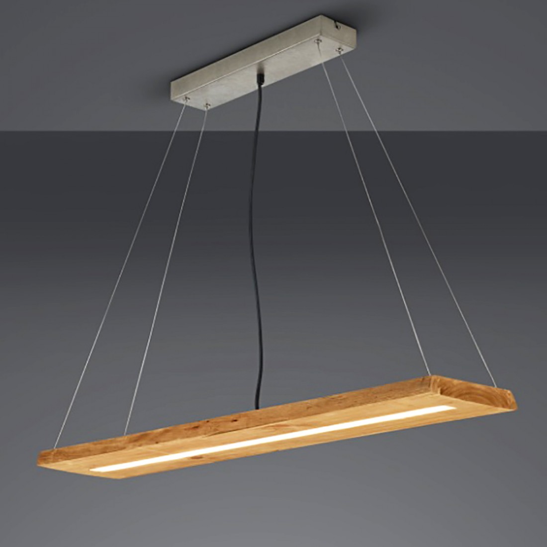 Brad Kronleuchter 323710130 Trio Lighting Holz LED dimmbar