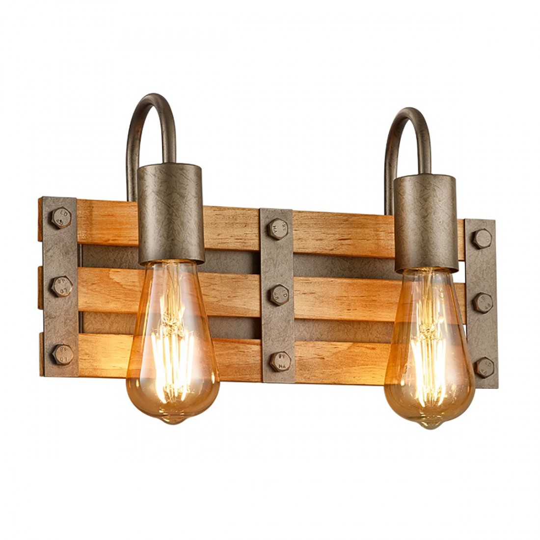 Trio Lighting Khan 205570267 cassetta legno vintage