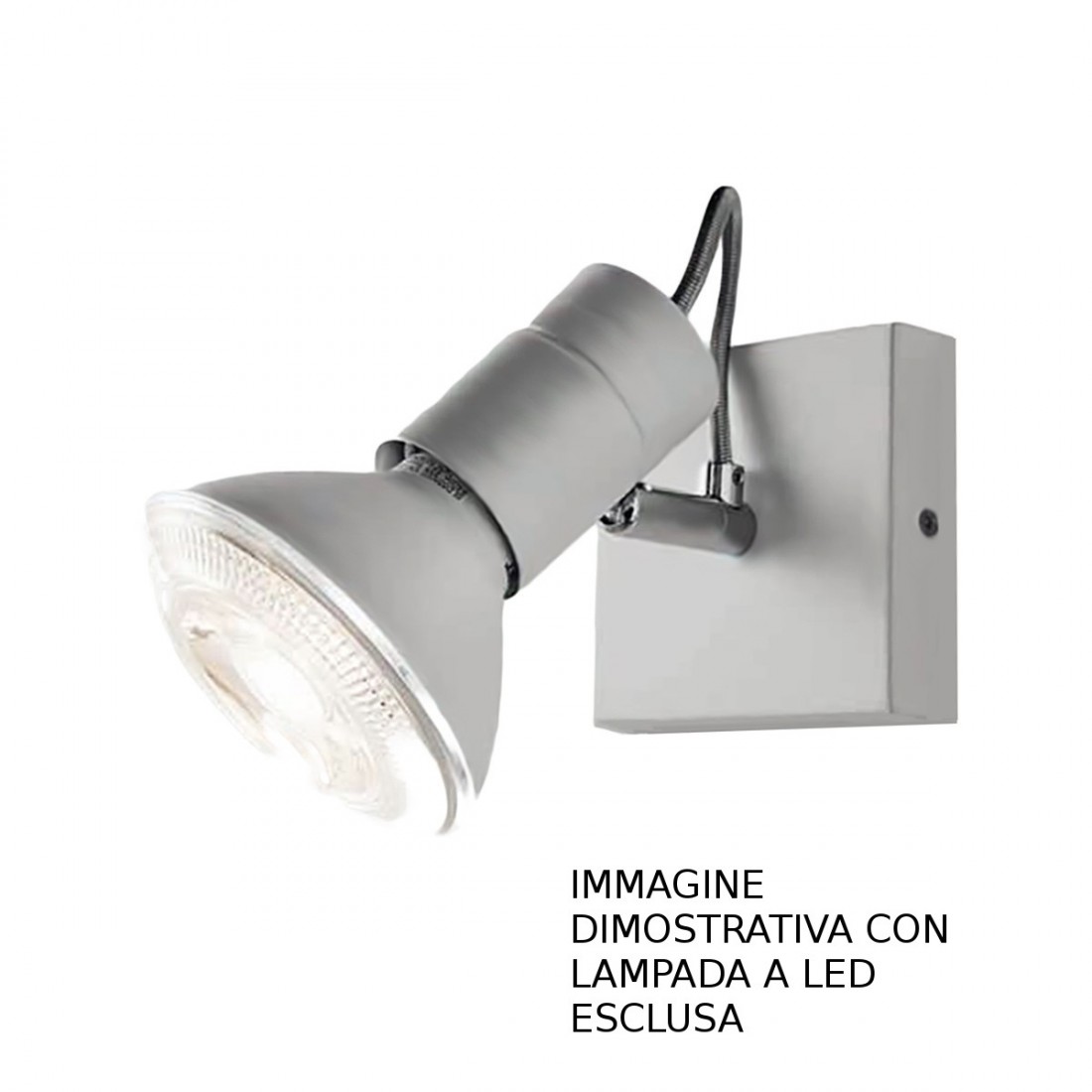 Spot LED d'intérieur orientable moderne ZEUS 1 BN Illuminando