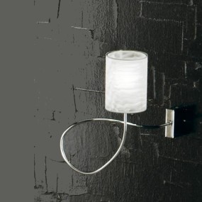 Applique Illuminando GINEVRA CHIC 1 G9 LED PVC lampada parete metallo moderna modellabile interno