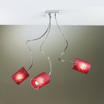 Deckenleuchte Illuminando GENEVA CHIC 3 G9 LED PVC Lampe Wand Decke Metall modernes modellierbares Interieur
