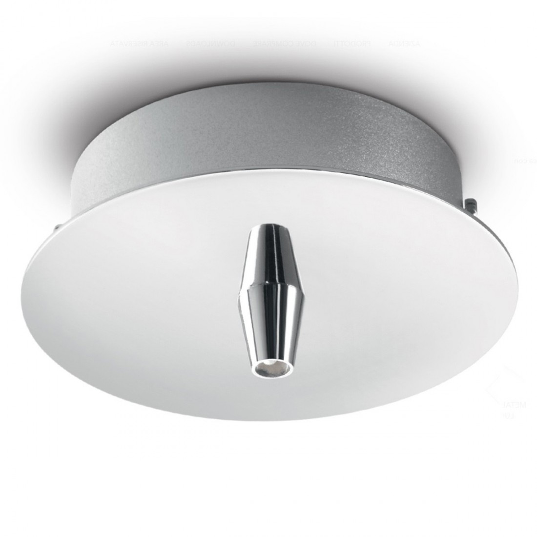 Base tonda Ideal Lux 122830 in metallo per soffitto