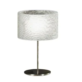 Tischlampe komplett mit E27 LED Lampenschirm.