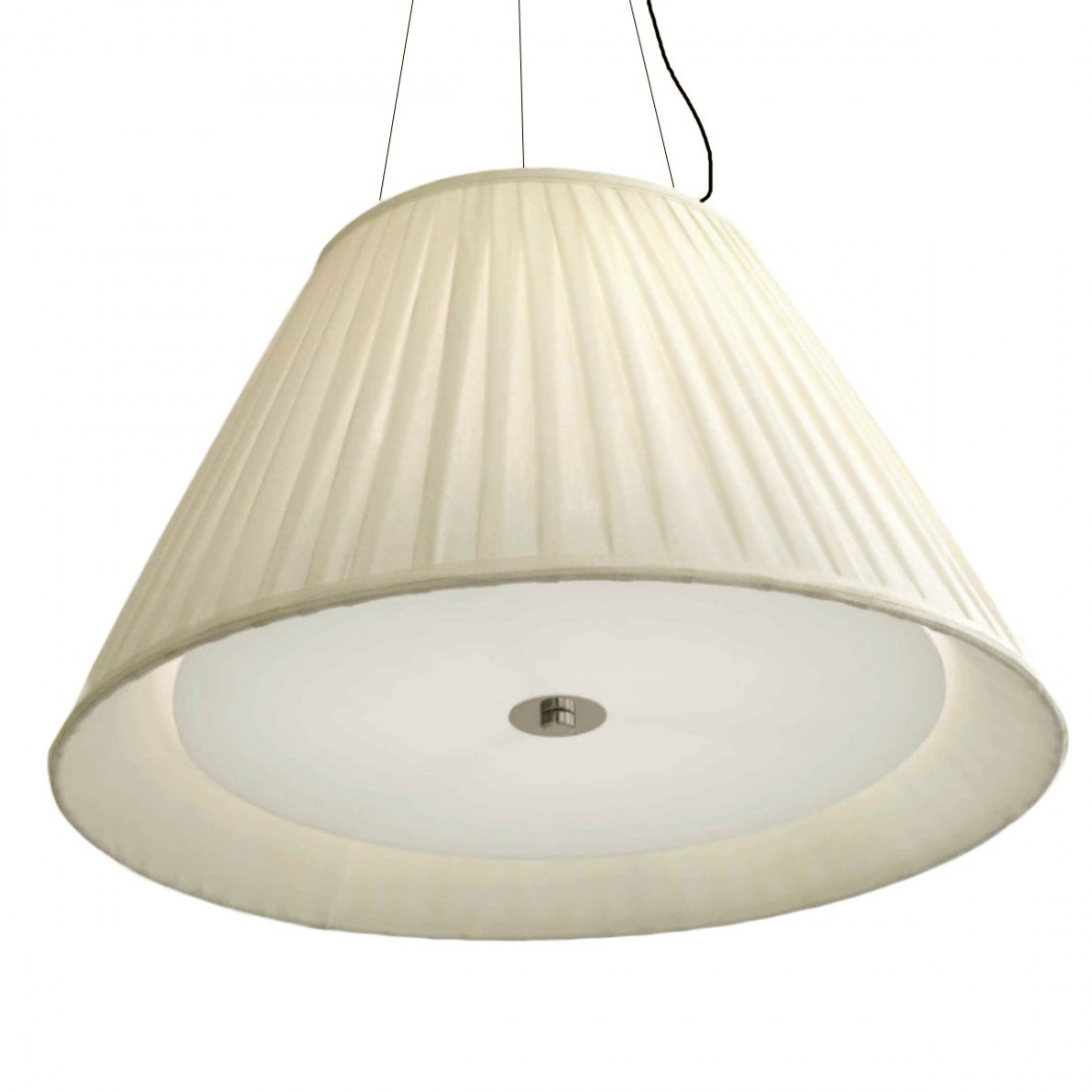 Lustre moderne avec abat-jour PLISSE SP3 50 ou 60 Illuminando