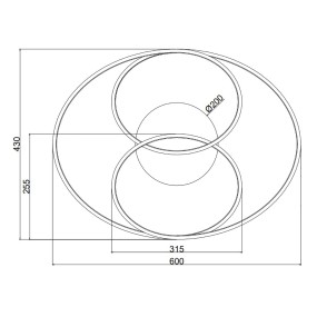 Plafoniera Trio Lighting GALE LED