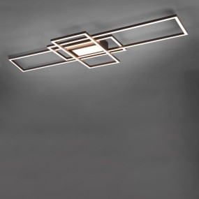 Plafoniera Irvine Trio Lighting riquadri modulo led bianco dinamico