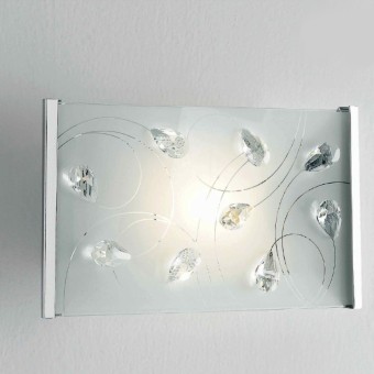 Applique Illuminando PETALI AP E27 Applique murale LED élégant intérieur moderne en cristal de verre