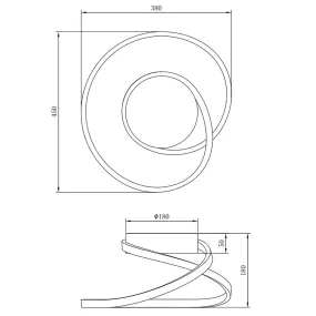 Plafoniera Trio Lighting RUBIN 20W LED RGB