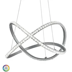 Lampadario Rubin Trio Lighting tondo modulo led RGB