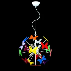 Schmetterlings-Kronleuchter aus Kunststoff für Mädchenzimmer Lampadari Bartalini