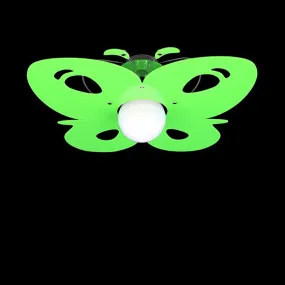 Plafonnier BA-BUTTERFLY PL015 enfants plexiglas intérieur métal coloré E27