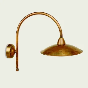 BA-CRISGO Wandleuchte 30cm rustikale Messing Wandleuchte Outdoor IP43