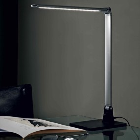 Abat-jour Illuminando Schreibtischlampe 6W LED 440LM 3000°K, moderne Schreibtischlampe, Metall, rot-weiß, Aluminium, Innenaussta