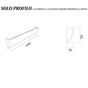 2635 à Belfiore 9010 profil Led