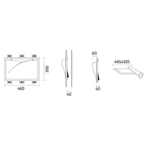 Belfiore 9010 2372B applique murale encastrée