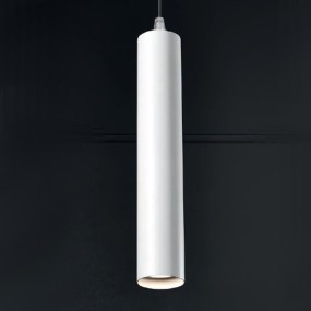 Suspensión Illuminando INDRO SP GU10 LED candelabro moderno clásico gris paloma blanco cilindro interno de metal