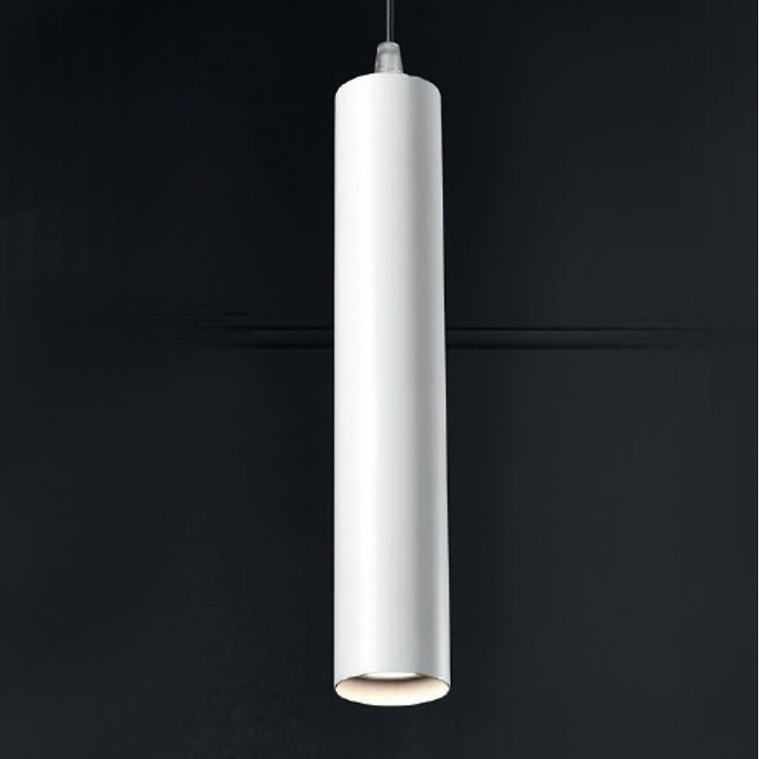 Cylindre moderne ou classique en métal gris tourterelle ou blanc INDRO Illuminando