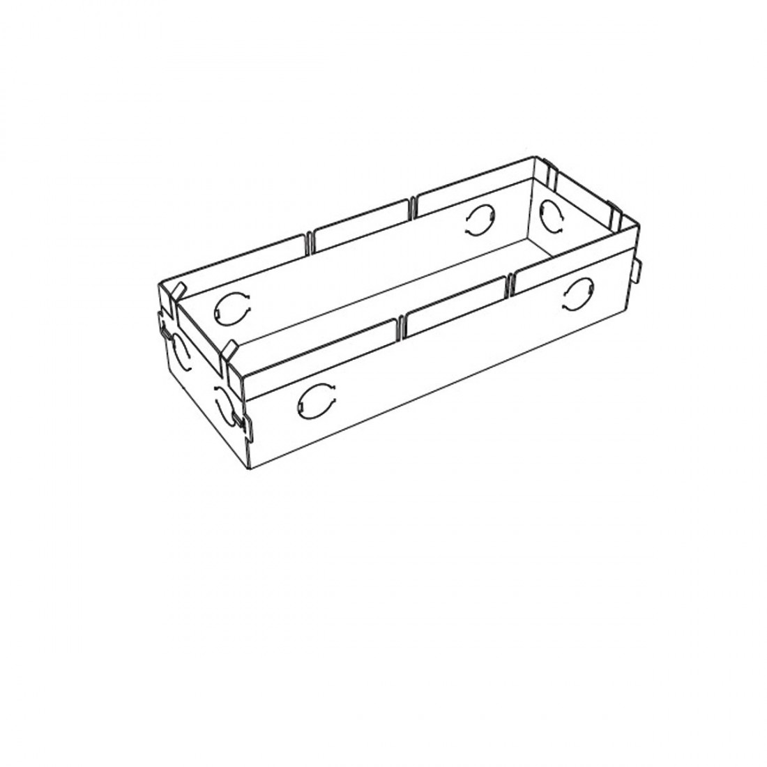 Boîtier pour projecteur art. 2484 C, 023.4006 Belfiore 9010