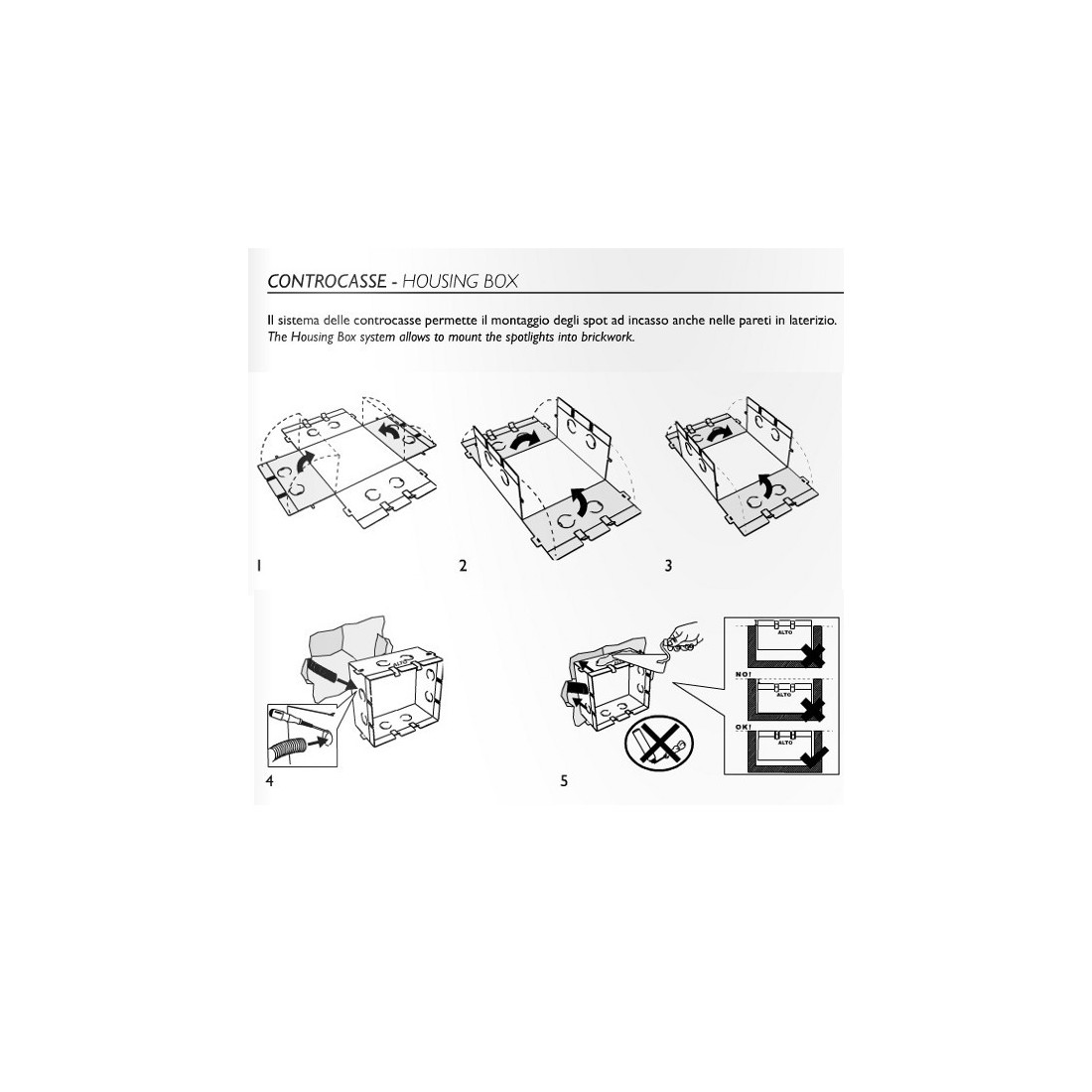 Controcassa Belfiore 9010 023.489 accessorio parete muro