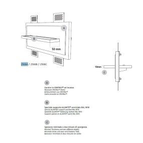 Belfiore 9010 ATIK 2508B 30135 aplique LED empotrable