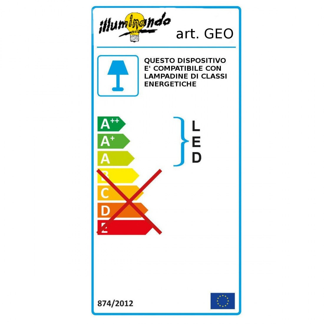 Sospensione GEO SP C2 Illuminando