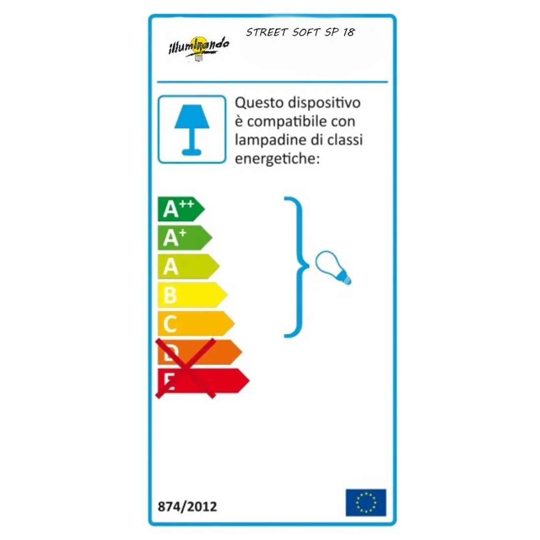 Sospensione STREET SOFT SP 18 Illuminando