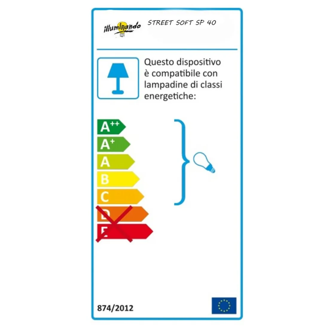 Sospensione STREET SOFT SP 40 Illuminando