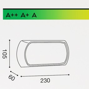 Applique plafoniera metacrilato Gea Led NUT GPL250 GPL251 Gea Led moderno