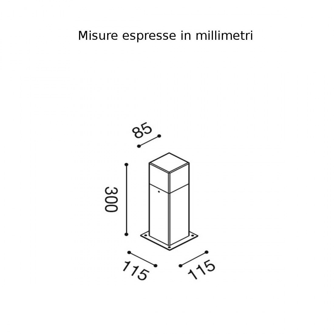 Lampadaire ou lanterne led ADITI GES411 Gea Led extérieur