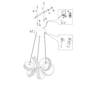 Lustre Carrera 325010105 Trio Lighting led dimmable