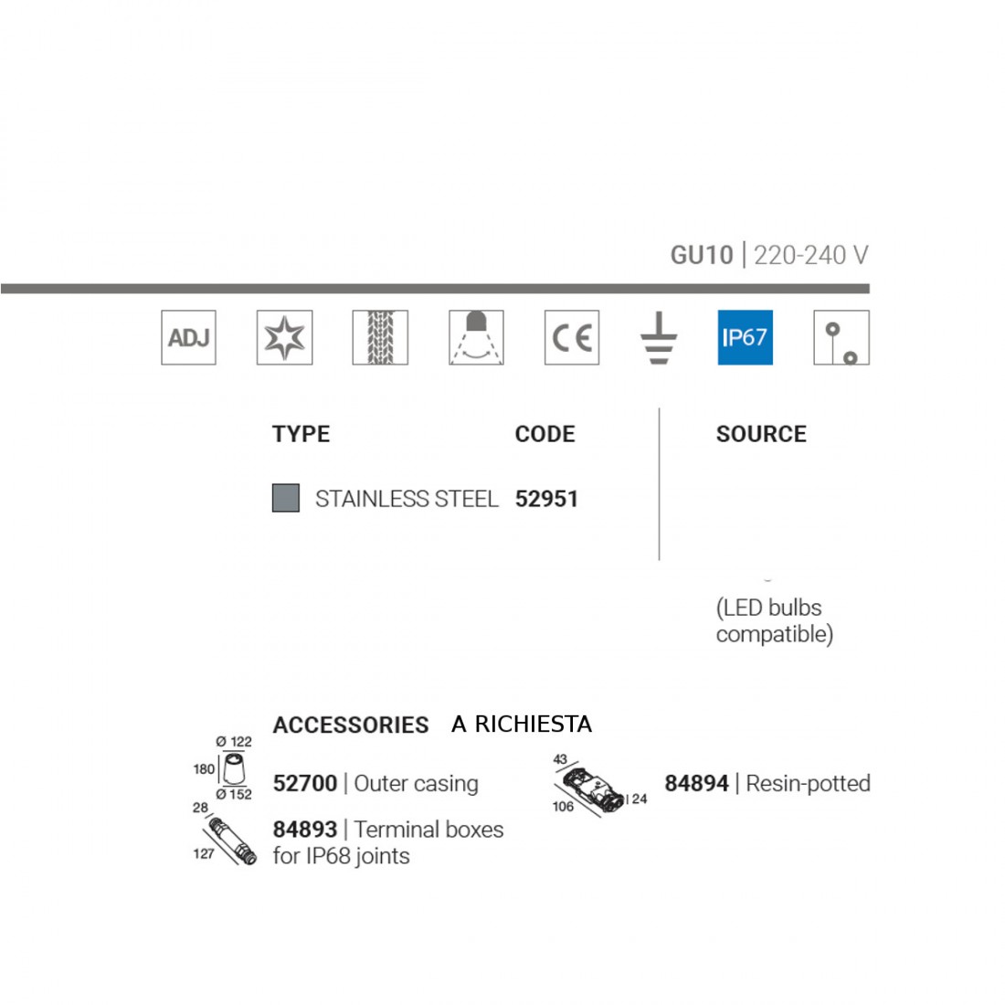 Faretto TEXO QJ Linea Light Group