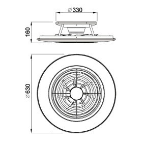 Ventilatore moderno Mantra ALISIO