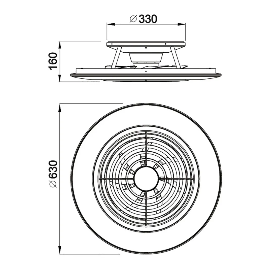 Ventilatore moderno Mantra ALISIO