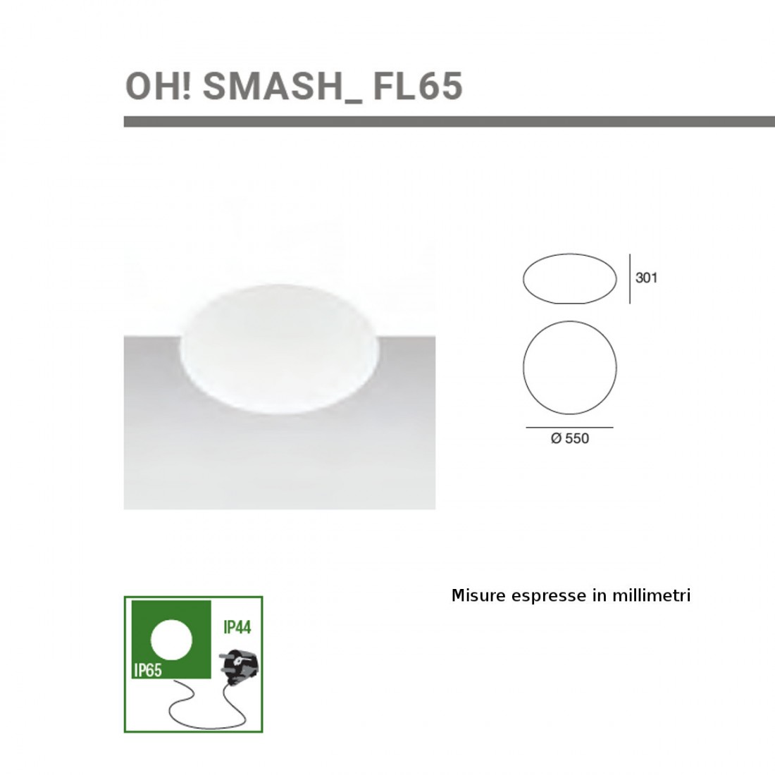 Globo OH SMASH 16218 Linea Light Group