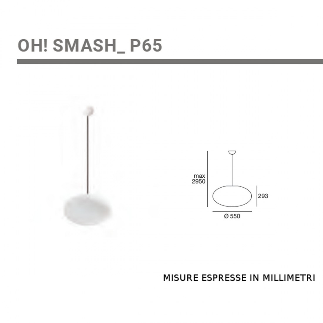 Sospensione OH SMASH P65 Linea Light Group