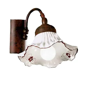Klassische Wandleuchte Due P Beleuchtung ANNA AP1 E14 LED, Keramik