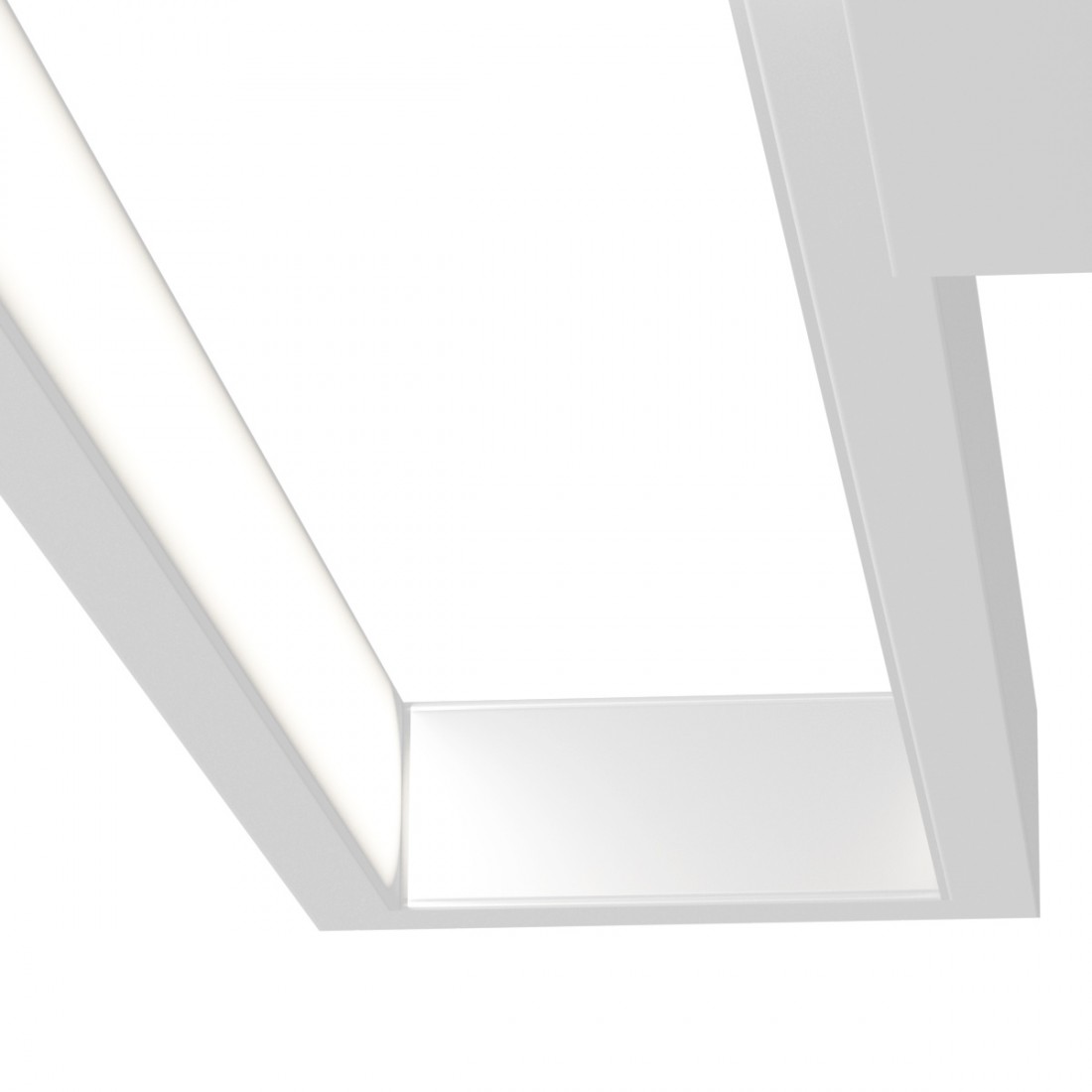 Applique modulo led integrato Top Light FOUR SQUARES 1162 AG bianco nero