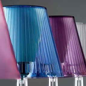 Moderne LED-Abat-Jour aus mehrfarbigem Acryl JOLLY Illuminando