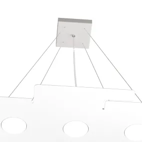 Lámpara de araña moderna Top Light ECHO 1161 S6 metal blanco gx53 led