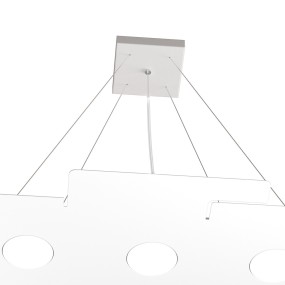 Moderner Kronleuchter Top Light ECHO 1161 S6 Weißmetall GX53 LED
