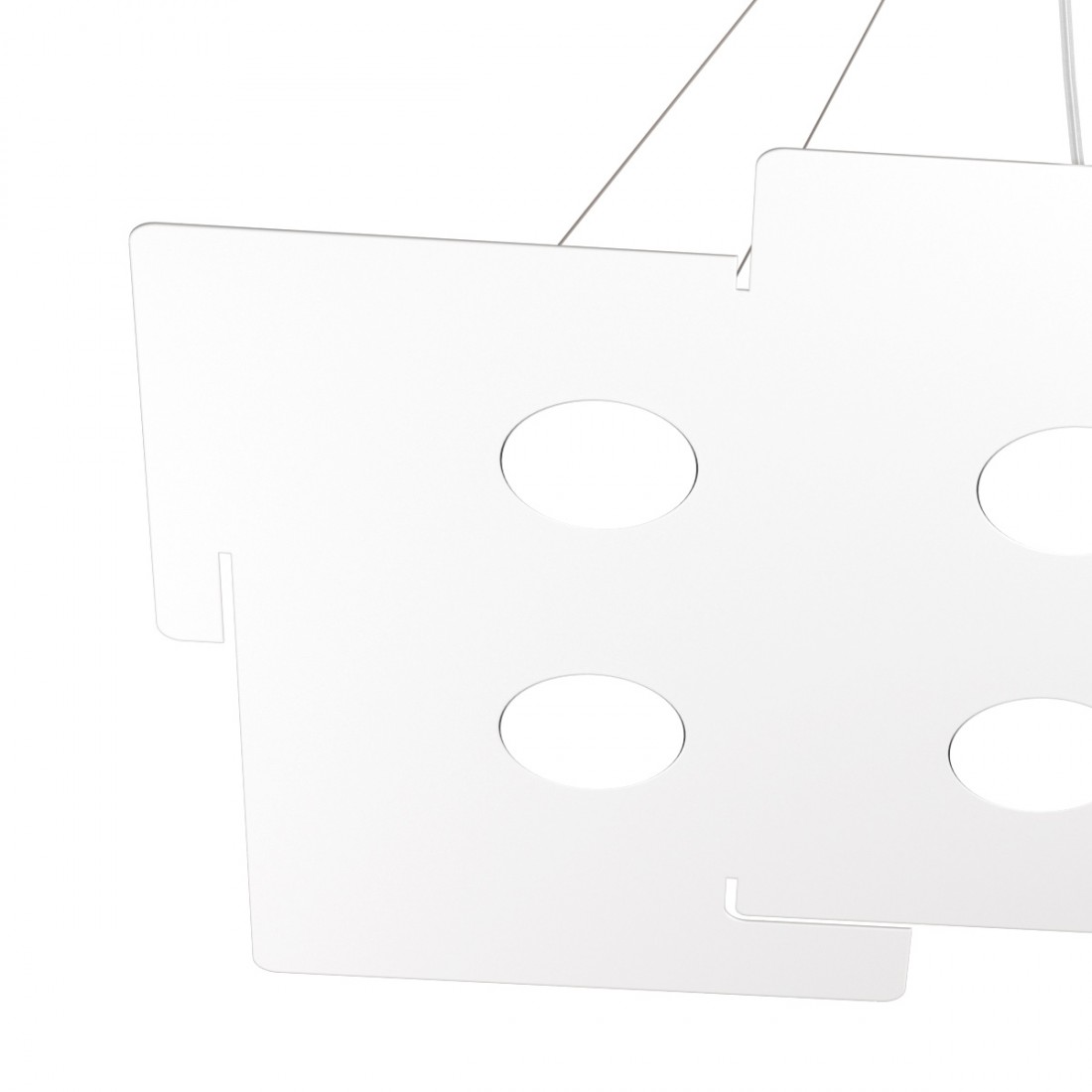 Lampadario moderna Top Light ECHO 1161 S6 metallo bianco gx53 led