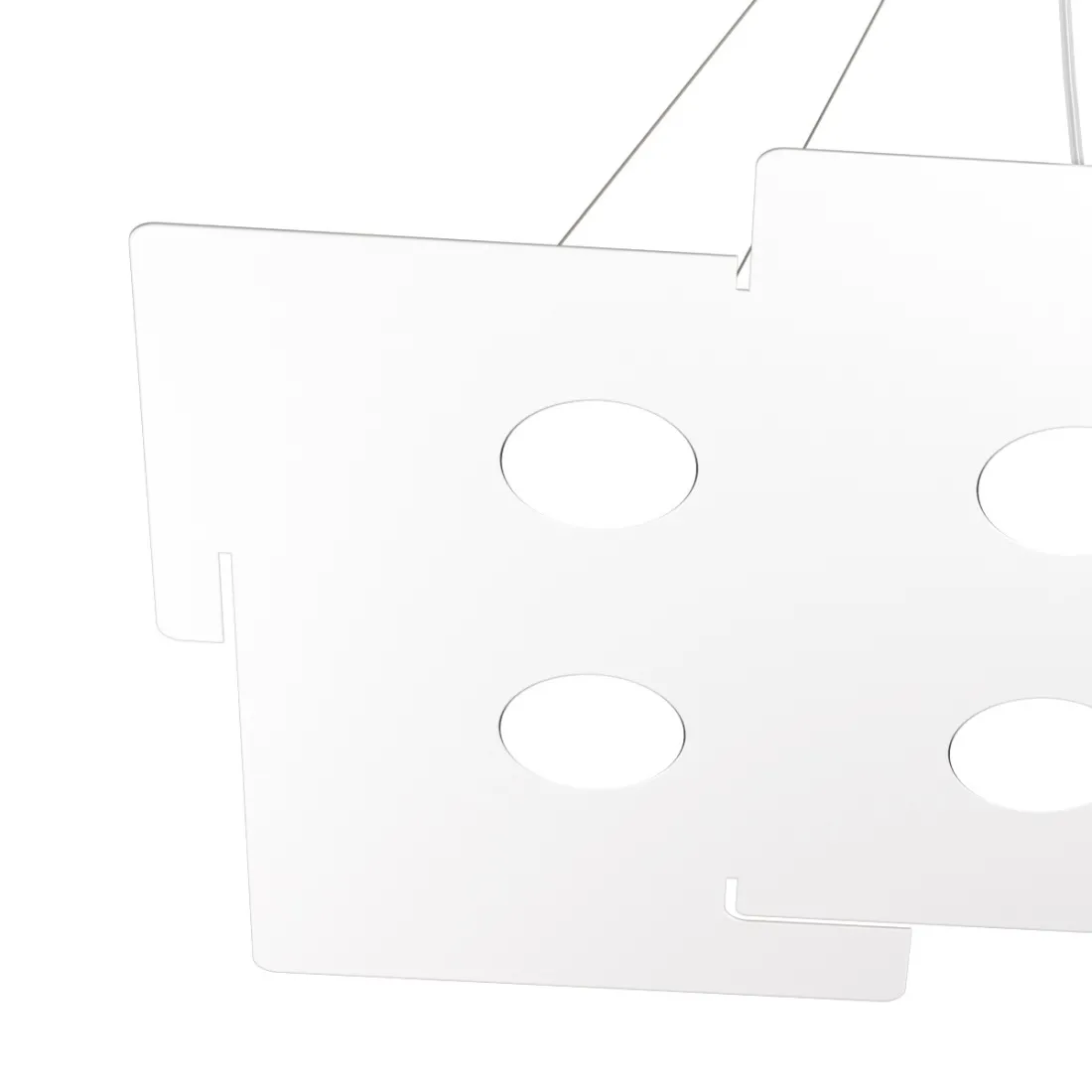 Lampadario moderna Top Light ECHO 1161 S6 metallo bianco gx53 led