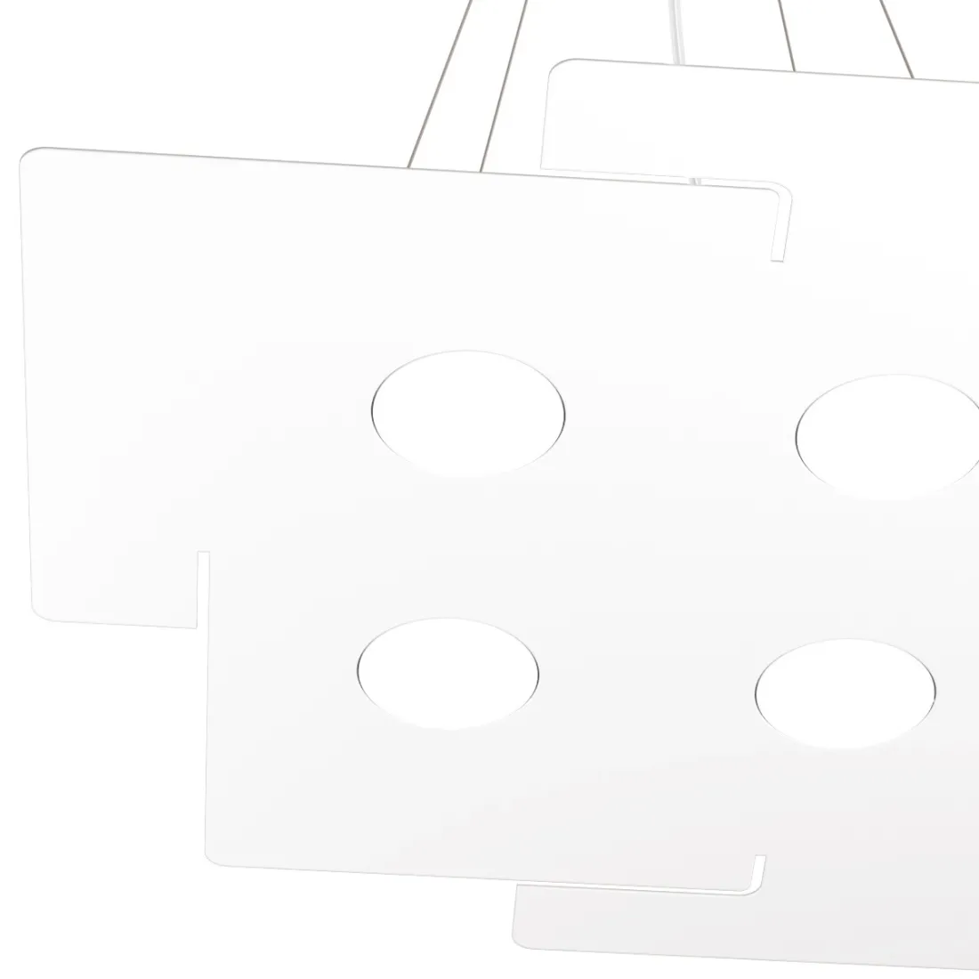 Lustre moderne Top Light ECHO 1161 S4 métal blanc gx53 led