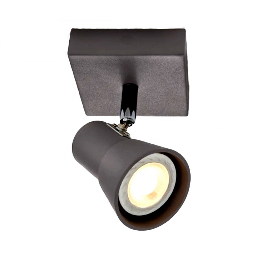 Spot und moderner mokkabrauner LED-Strahler Torcia Illuminando