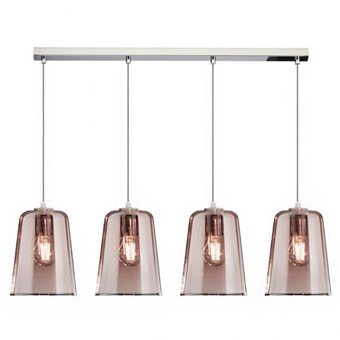 Top Light suspension SHADED 1164CR S4 R E27 LED verre coloré