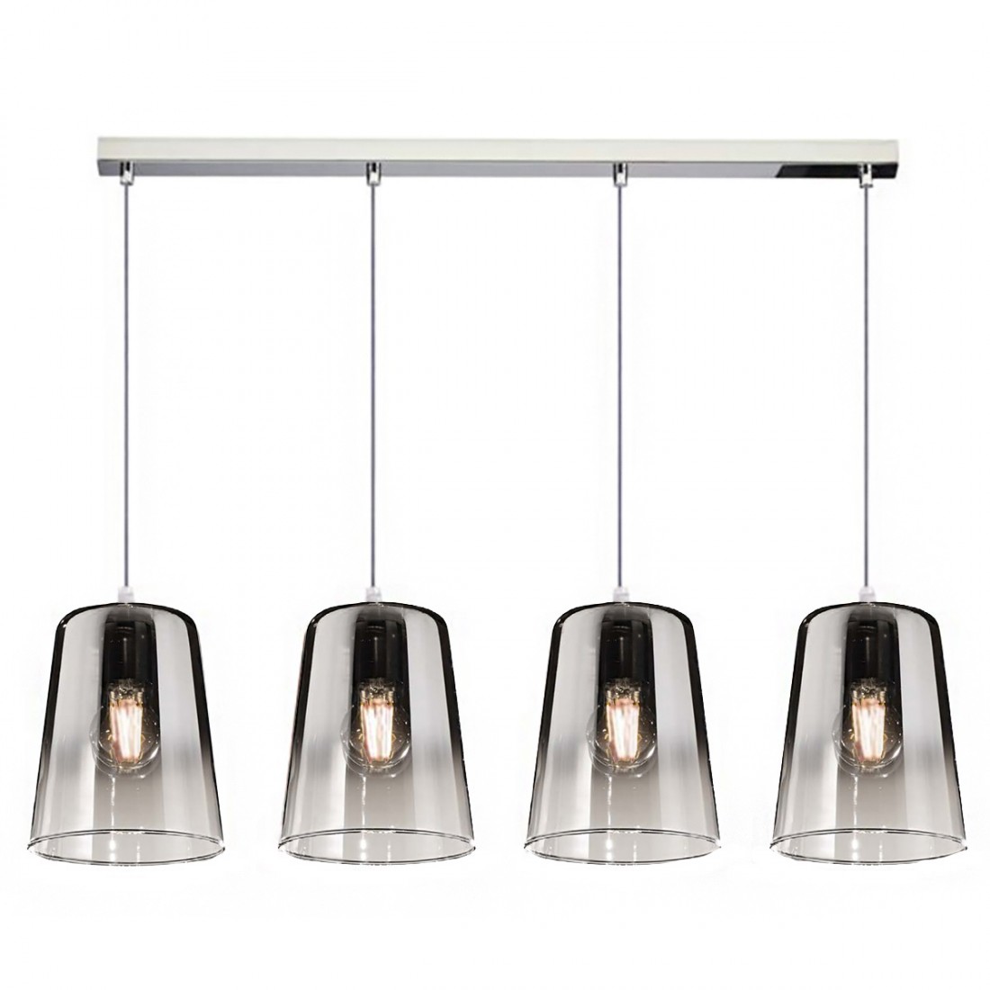 Top Light suspension SHADED 1164CR S4 R E27 LED verre coloré