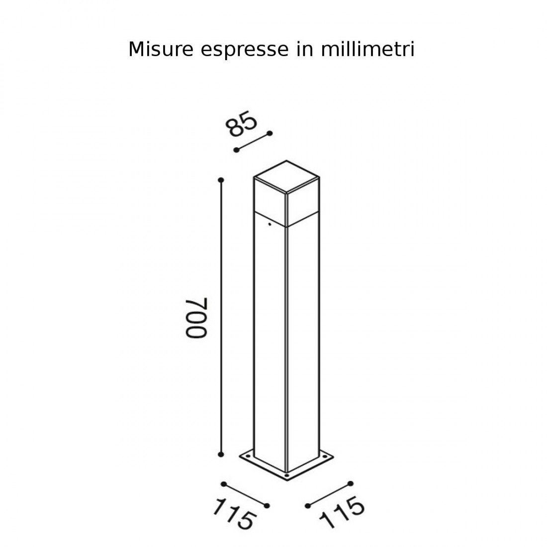 Stehlampe oder LED-Laterne GES402 Gea Led