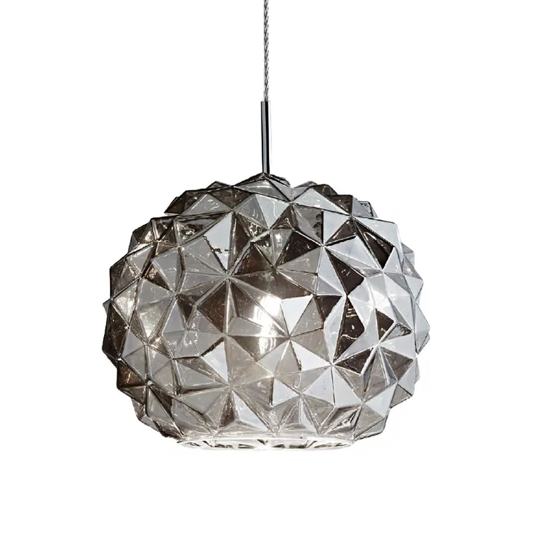 Perenz moderne Perenz METEORA 6766 FU E27 LED en verre fumé