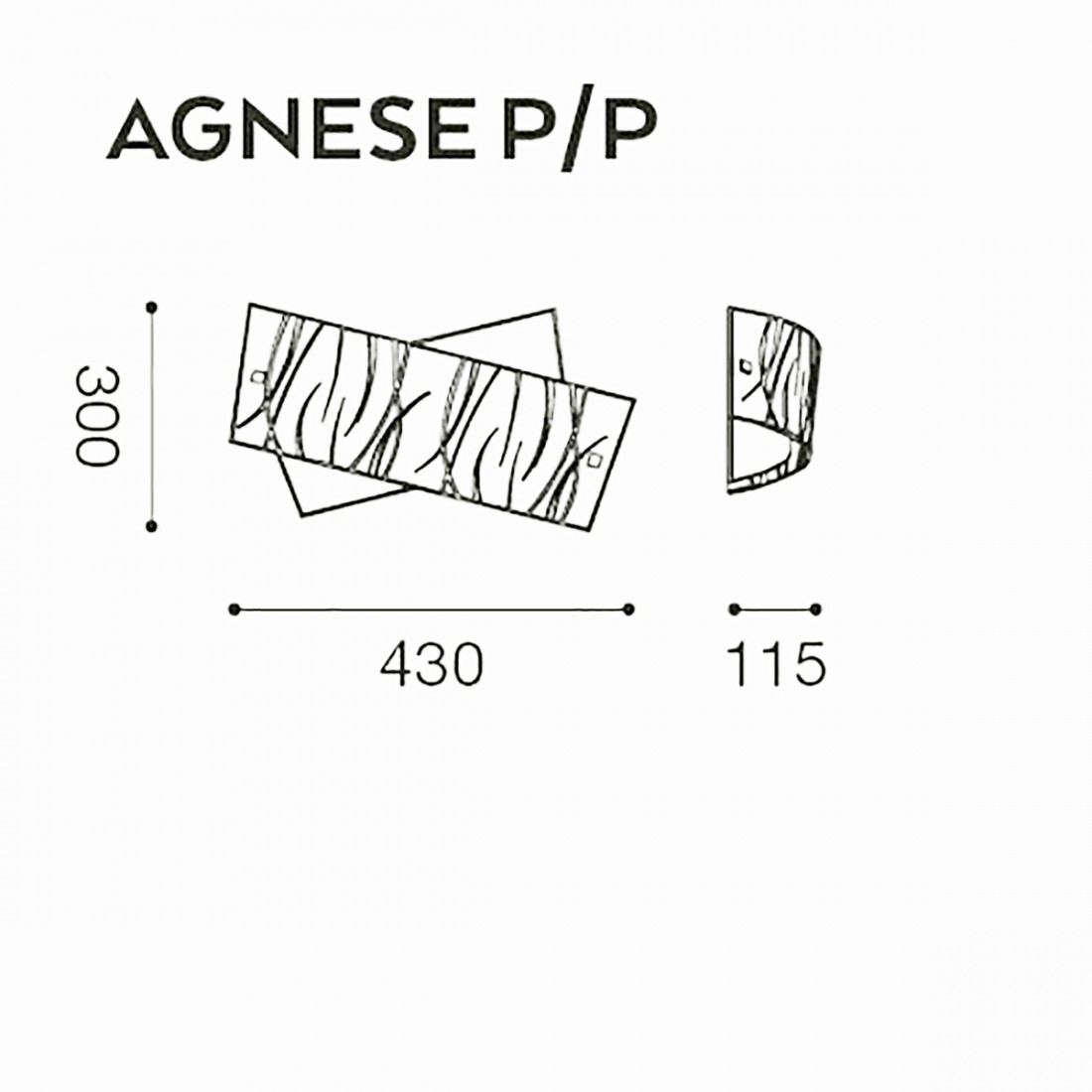 Plafoniera o lampada da soffitto a led Agnese PP Gea luce moderno