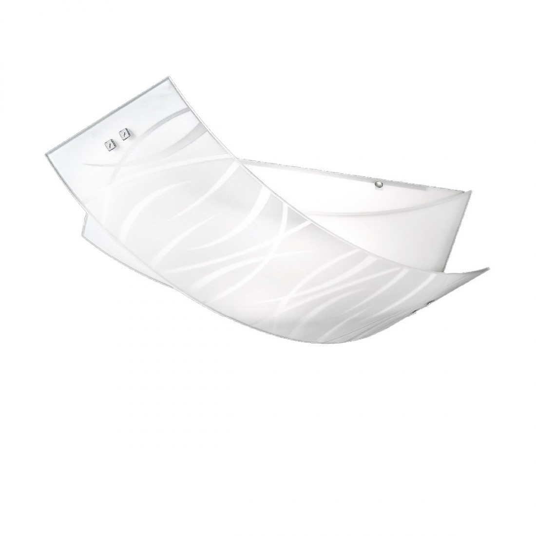 Plafonnier en verre sérigraphié Gea Luce AGNESE PM LED plafonnier moderne blanc E27 intérieur